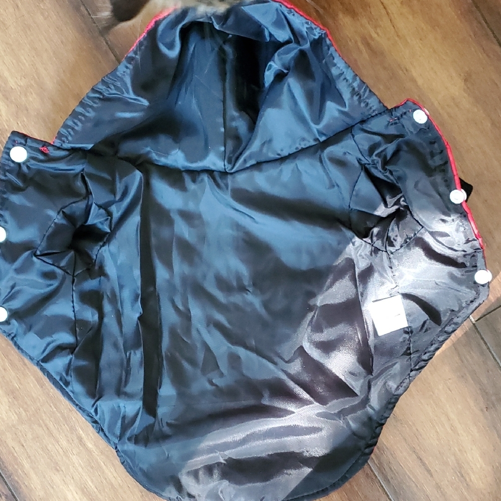 NWOT Red Hooded Puffer Dog Jacket - Picture 6 of 12